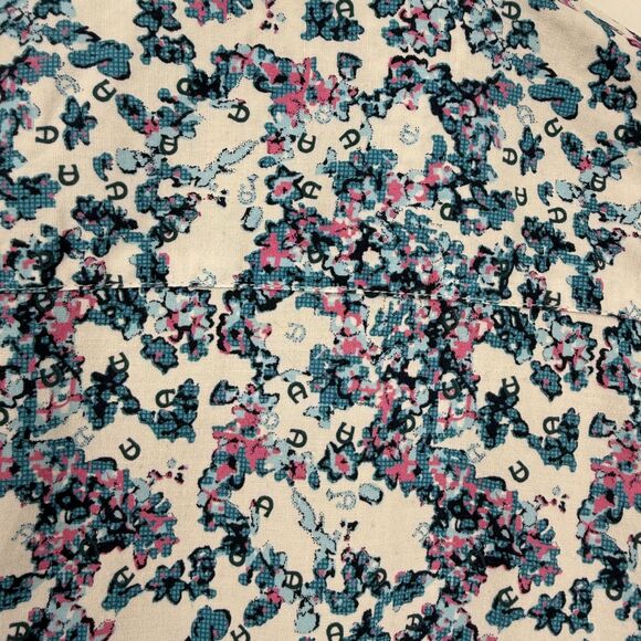 Duchamp London Shirt Men's Size XL 17 1/2 Floral Button Front slim fit stretch - Picture 7 of 7